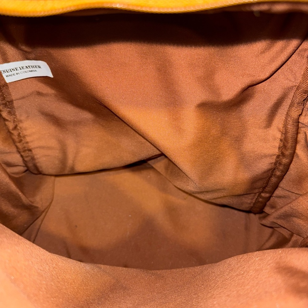 Brown Leather Messenger Bag with Adjustable Strap, Great for Travel or Everyday - Picture 12 of 14